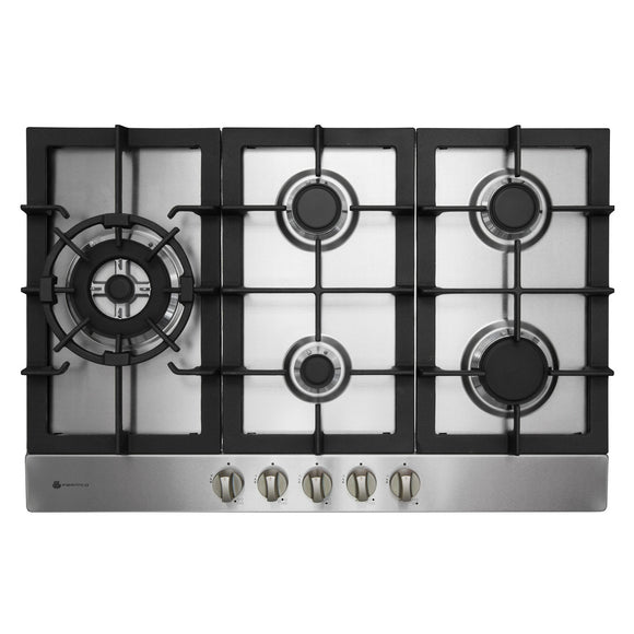 Parmco Gas Cooktop 77cm 5 Burner Stainless Steel