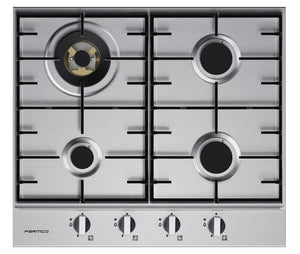 Parmco Gas Cooktop 60cm Stainless Steel with Knobs