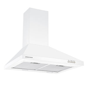 Parmco Canopy Rangehood 60cm 500m3/h max. extraction White with Push Button Control