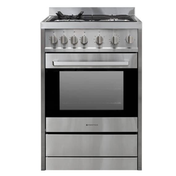 Parmco Freestanding Gas Stove 60cm 4 Function 70L with Gas Cooktop Stainless Steel