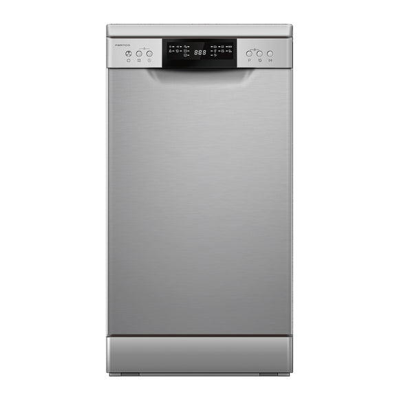 Parmco Freestanding Slimline Dishwasher Economy Plus 45cm 10 Place Settings Stainless Steel