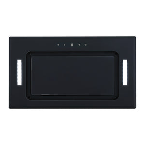 Parmco Powerpack Rangehood 52cm 1,000 m3/h max. extraction Black Glass with Touch Control