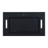 Parmco Powerpack Rangehood 52cm 1,000 m3/h max. extraction Black Glass with Touch Control