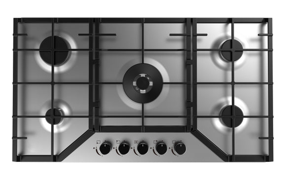 Polo Gas Cooktop 90cm 5 Burner Stainless Steel