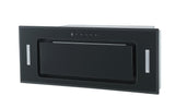 Polo Powerpack Rangehood 52cm 1,000m3/h max. extraction Black Glass with Touch Control