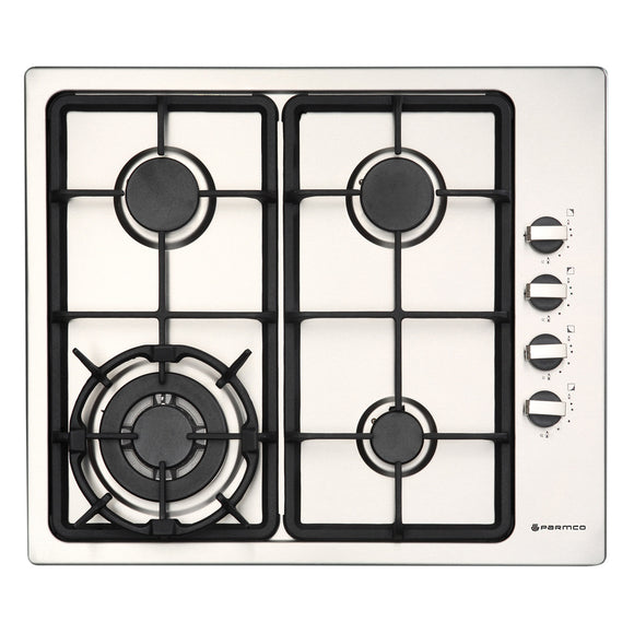 Parmco Gas Cooktop 60cm 4 Burner Stainless Steel