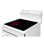 Parmco Freestanding Electric Stove 54cm 6 Function 70L with Ceramic Cooktop White