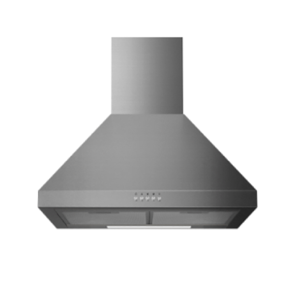 Midea Canopy Rangehood 60cm 400m3/h max. extraction Stainless Steel with Push Button Control
