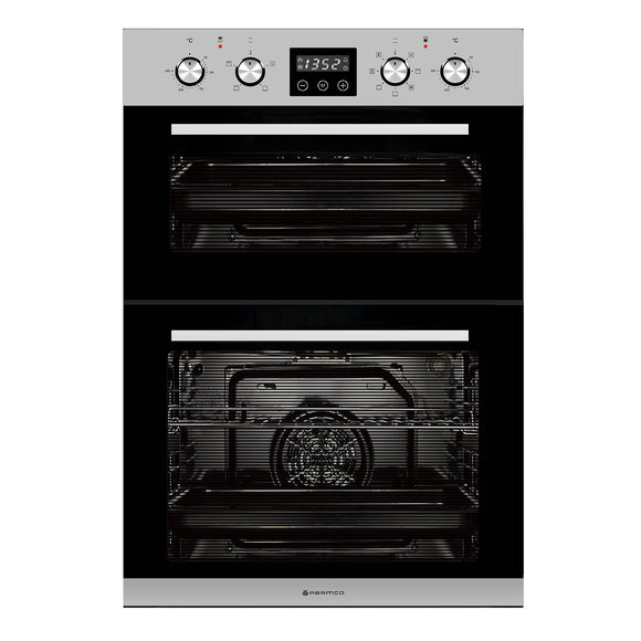 Parmco Built-in Electric Double Oven 60cm 4+7 Function 35L+59L Stainless Steel
