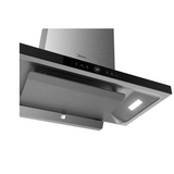 Midea T Model Rangehood 90cm 1,800m3/h max. extraction Stainless Steel/ Black Glass with Gesture Control and Steam Wash