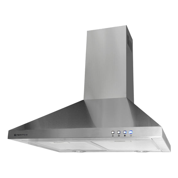 Parmco Canopy Rangehood 60cm 1,000m3/h max. extraction Stainless Steel with Push Button Control