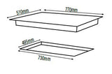 Parmco Gas Cooktop 77cm 5 Burner Stainless Steel