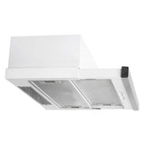 Parmco Slide Out Rangehood 60cm 440m3/h max. extraction White with Slide Control