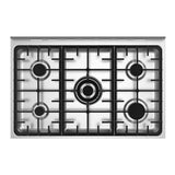 Parmco Freestanding Electric Stove 90cm 8 Function 123L with Gas Cooktop Stainless Steel