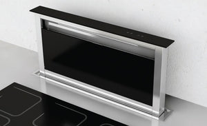Award Downdraft Rangehood 60cm 900 m3/h max. extraction Stainless Steel/ Black Glass with Touch Control