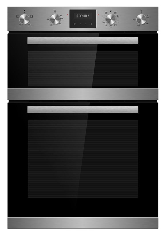 Award Built-in Electric Double Oven 60cm 3+8 Function 40L+70L Stainless Steel