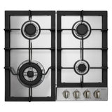 Parmco Gas Cooktop 60cm 4 Burner Stainless Steel