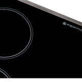 Parmco Ceramic Cooktop 60cm Black Glass with Touch Control and Silver Edges