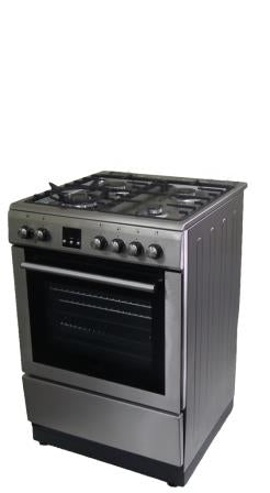 Award Freestanding Electric Stove 60cm 8 Function 70L with Gas Cooktop Stainless Steel