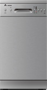 Award Freestanding Slimline Dishwasher 45cm 9 Place Setting Stainless Steel