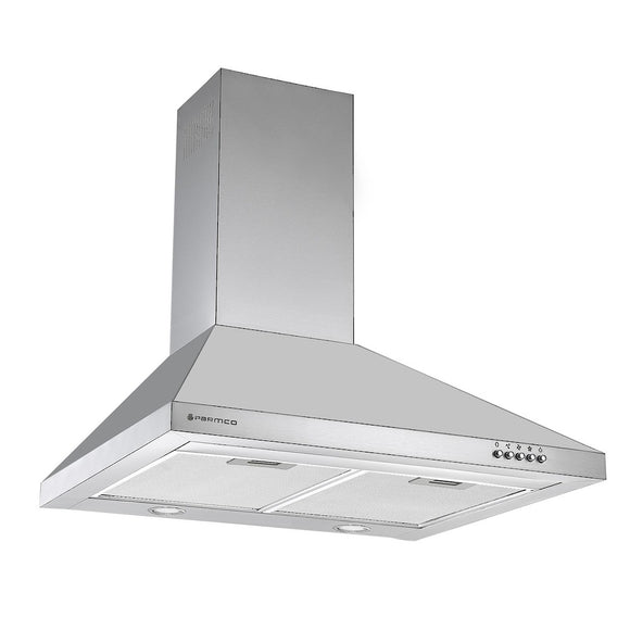 Parmco Canopy Rangehood 60cm 500m3/h max. extraction Stainless Steel with Push Button Control