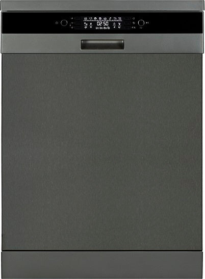 Award Freestanding Dishwasher 60cm 15 Place Setting Black Stainless Steel