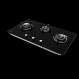 Midea Gas Cooktop 90cm 3 Burner Black Glass