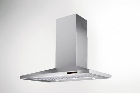 Award Canopy Low Noise Rangehood 90cm 800 m3/h max. extraction Stainless Steel with Soft Touch Control