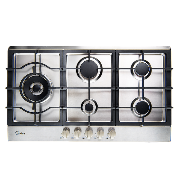 Midea Gas Cooktop 90cm 5 Burner Stainless Steel