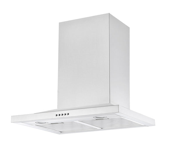 Award T Model Low Profile Rangehood 60cm 700m3/h max. extraction, Stainless Steel with Push Button Control