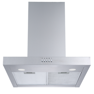 Midea T Model Rangehood 60cm 800m3/h max. extraction Stainless Steel with Push Button Control