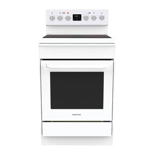 Parmco Freestanding Electric Stove 60cm 8 Function 76L with Ceramic Cooktop White