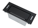 Polo Powerpack Rangehood 90cm 1,000m3/h max. extraction Black Glass with Touch Control