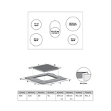 Midea Ceramic Cooktop 90cm Black Glass with Touch Control