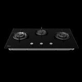 Midea Gas Cooktop 90cm 3 Burner Black Glass